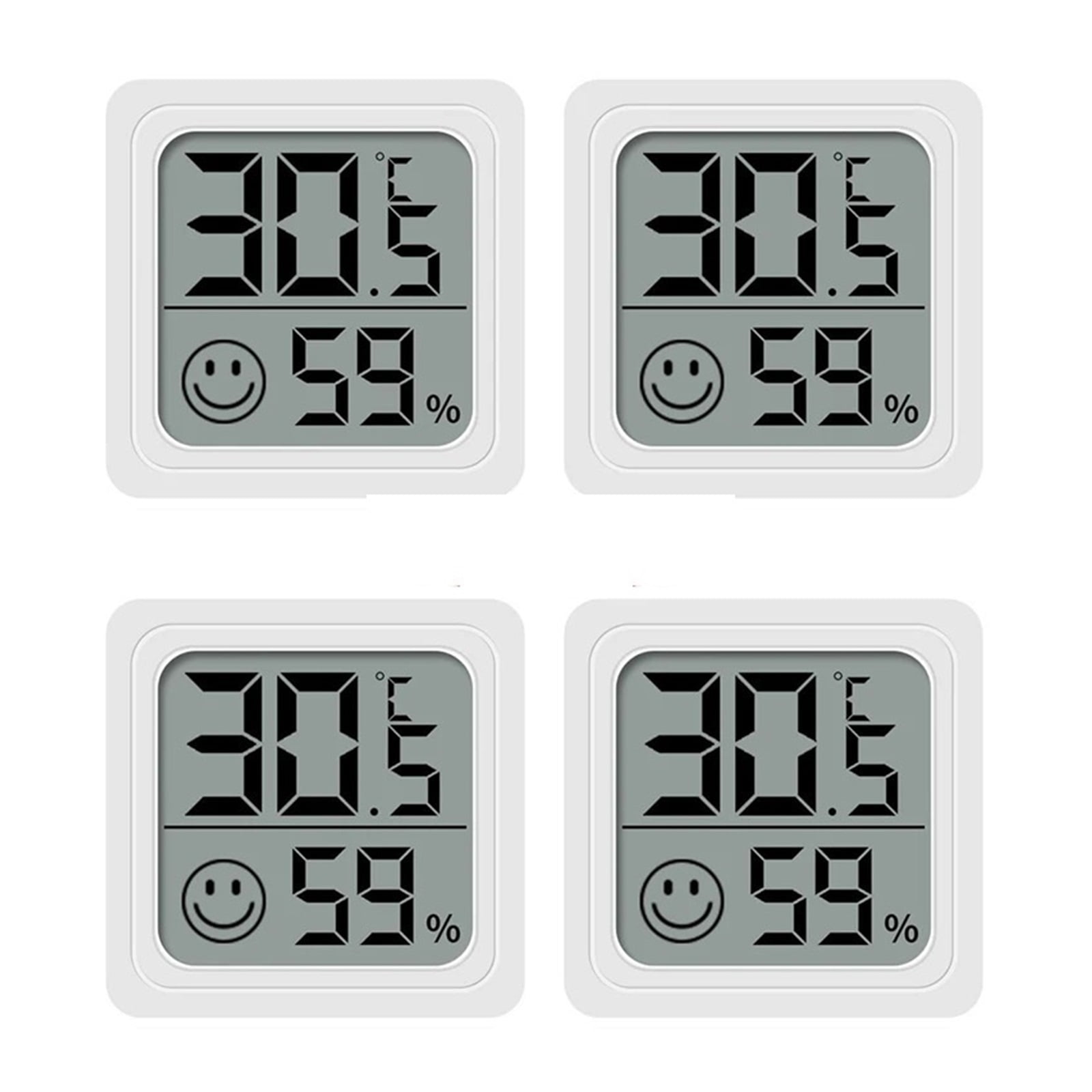 4pcs Digital Thermometer Hygrometer Indoor Mini Temperature LCD Electronic Monitor Hygrometer