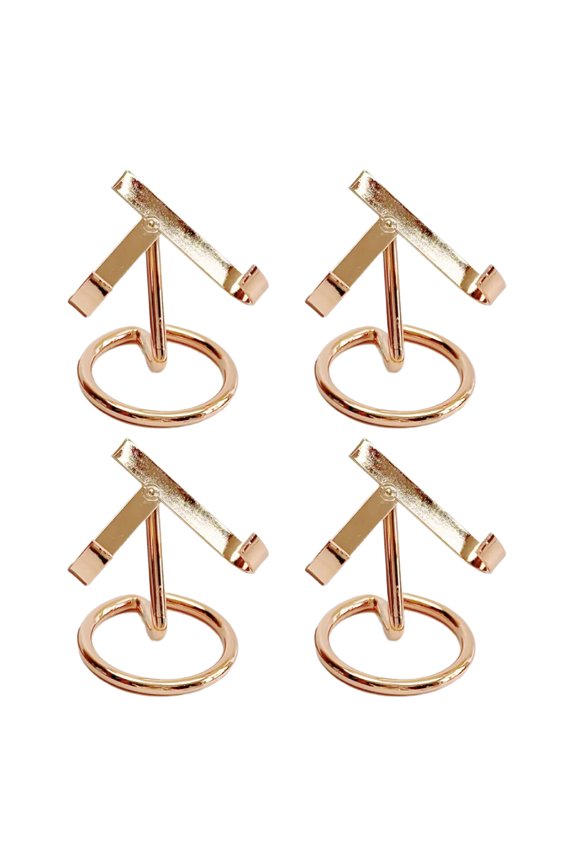 4pcs Display Stands for Agate Plates Fossils Presentations Metal Easels Rusts Resistant Gemstones Holders