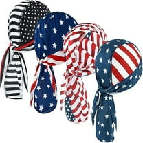 4pcs Do Rags Skull Caps for Men Fashion Sweat Wicking Helmet Liner Beanie Breathable Motorcycle Cycling Sports Cap