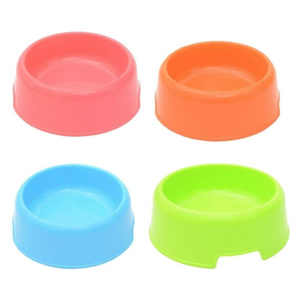 4pcs Dog Bowls Cat Bowls Plastic Bowls