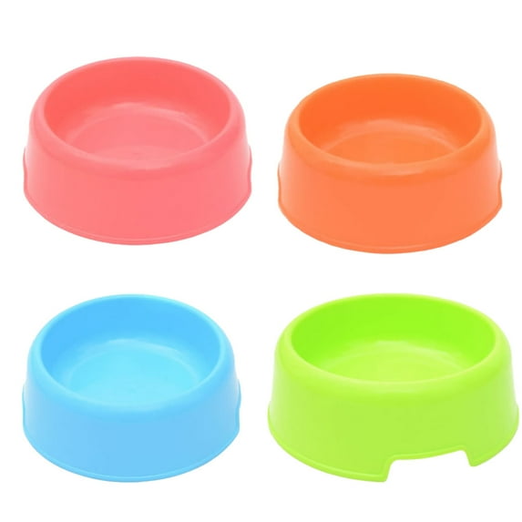 4pcs Dog Bowls Cat Bowls Plastic Bowls