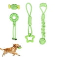 thumbnail image 1 of 4pcs Dog Chew Toys, HOMEIORA Rope Dog Toys, Aggressive Chewers Indestructible Tug of Dog Toys, Treat Ball and Rope Toys to Keep Them Busy, 1 of 5