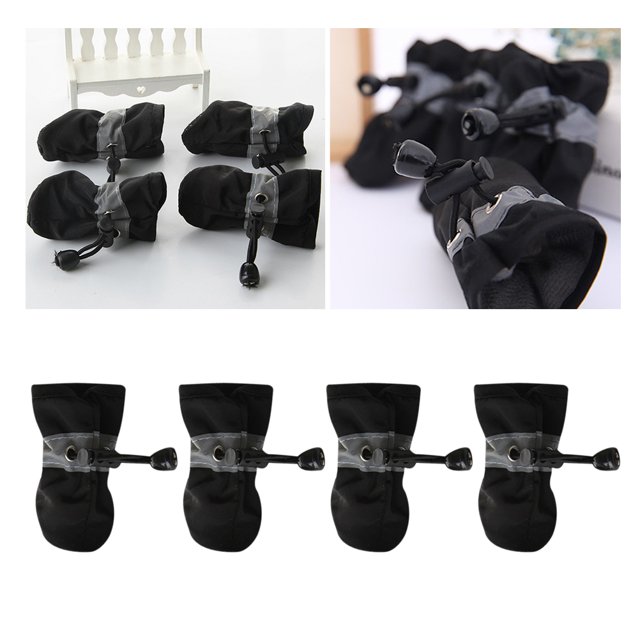 4pcs Dog Shoes Waterproof Practical Pet Shoes Animal Rain Shoes for Dog