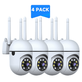 4pcs Dome WiFi Security Cameras, AI Human Tracking, 360Pan/Tilt, Color Night Vision,Two-Way Audio, for Home Surveillance