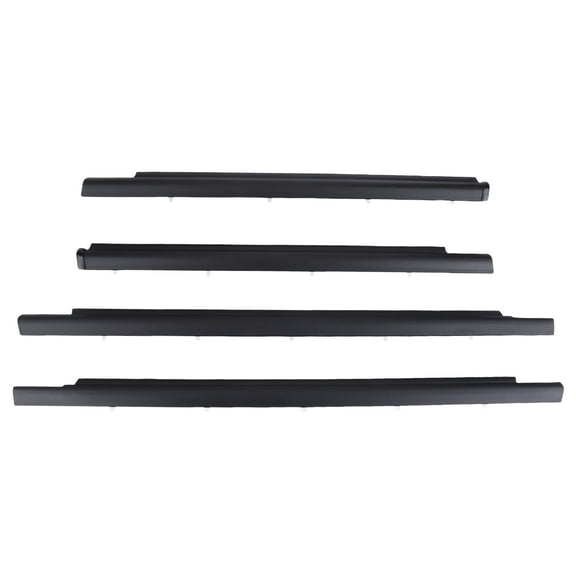 4pcs Outside Window Seals Weatherstrip Trim Molding Replace 75710-0C010 75720-0C010 with Toyota Sequoia 2001-2007 Rubber Seal Moulding Strip