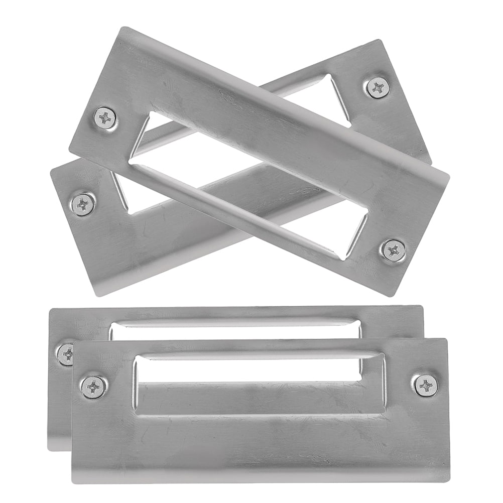 4pcs Door Deadbolt Strike Plates Metal Door Strike Reinforcement Plates