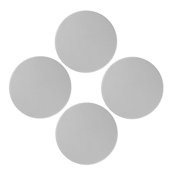 WRITWAA 4-Pack Light Grey Silicone Door Stoppers with Adhesive Wall Protectors Bumpers for Home Safety