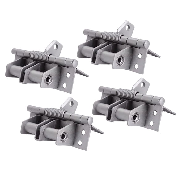 4pcs Door Hinge Set with Auto Shut Function & 90 Degree Locking Iron Closing Door Hinges for & Metal Door