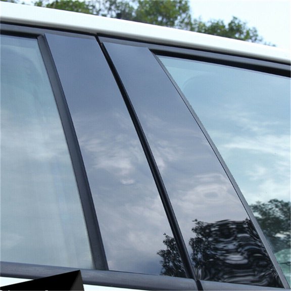 4pcs Door Trim B Pillar Posts Gloss Black Cover Trim Kit For Ford F150 15-21 USA