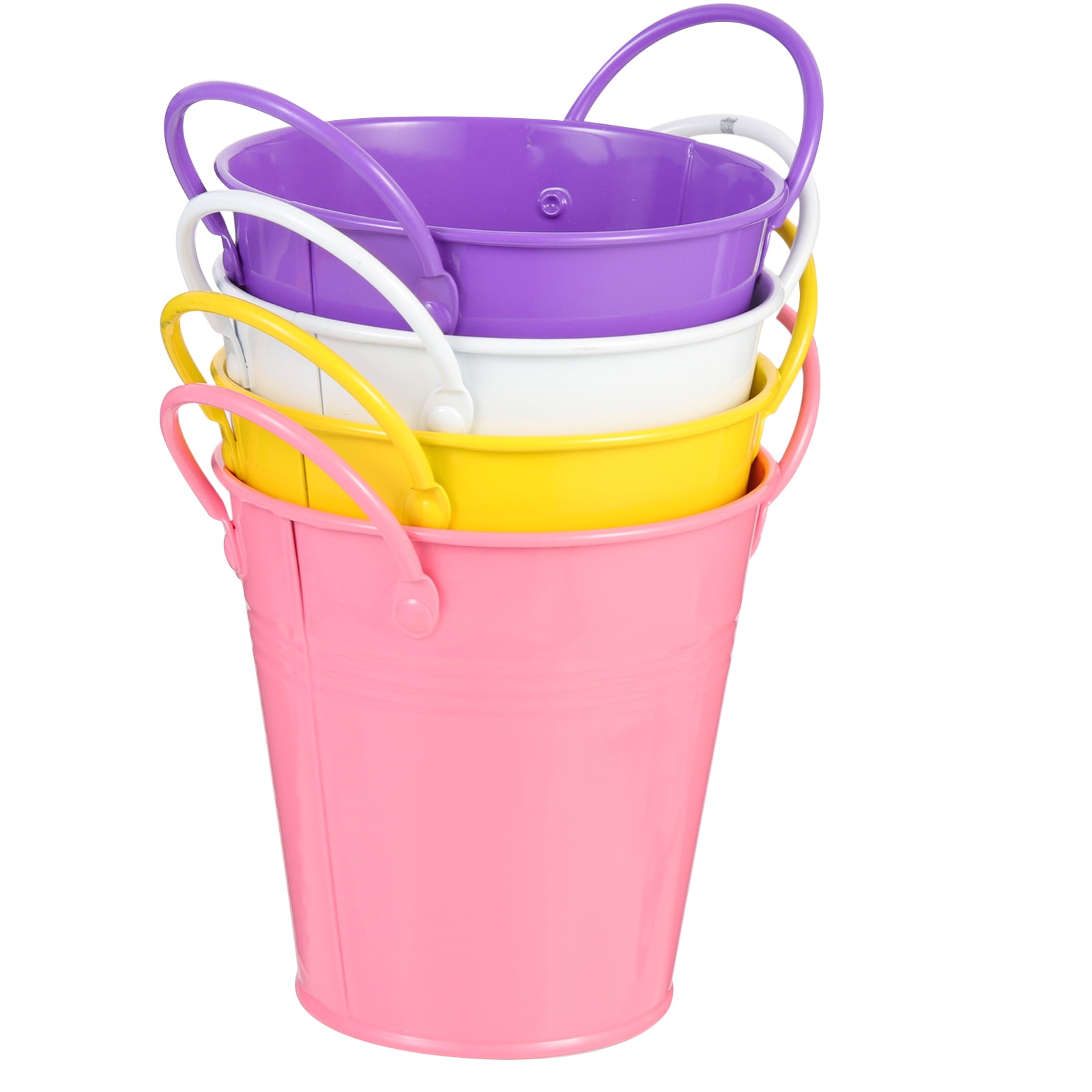 4pcs Double Ear Flowers Buckets Flower Containers Flower Holders Home