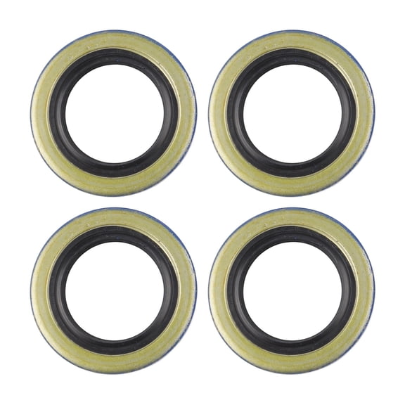 4pcs Double Lip Seals 34823 12192TB for Trailer Axles Supporting For 2000lb Load with Metal Body and Dual Rubber Lip Seal System