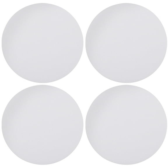 White PVC Lamp Shade Diffuser for Home Use Creates Softer Lighting and Protects Eyes 4 Pieces