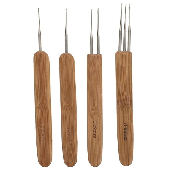 Homemaxs 4pcs Dreadlocks Crochet Hooks Hair Braids
