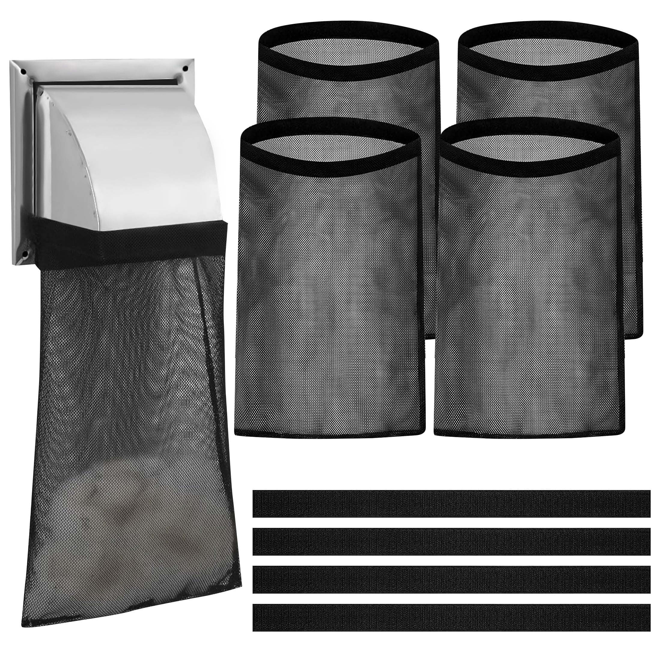 4pcs Dryer Vent Lint Catcher Bags, TSV Dryer Vent Lint Trap, Lint Dust Bag for Outdoor Indoor Dryer Vent