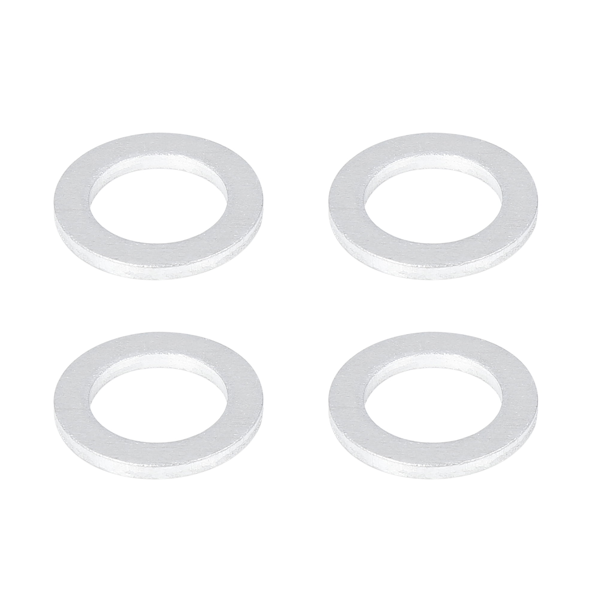 4pcs Durable M14 Silver Tone Oil Drain Plug Gaskets Replacement for Honda 9410914000