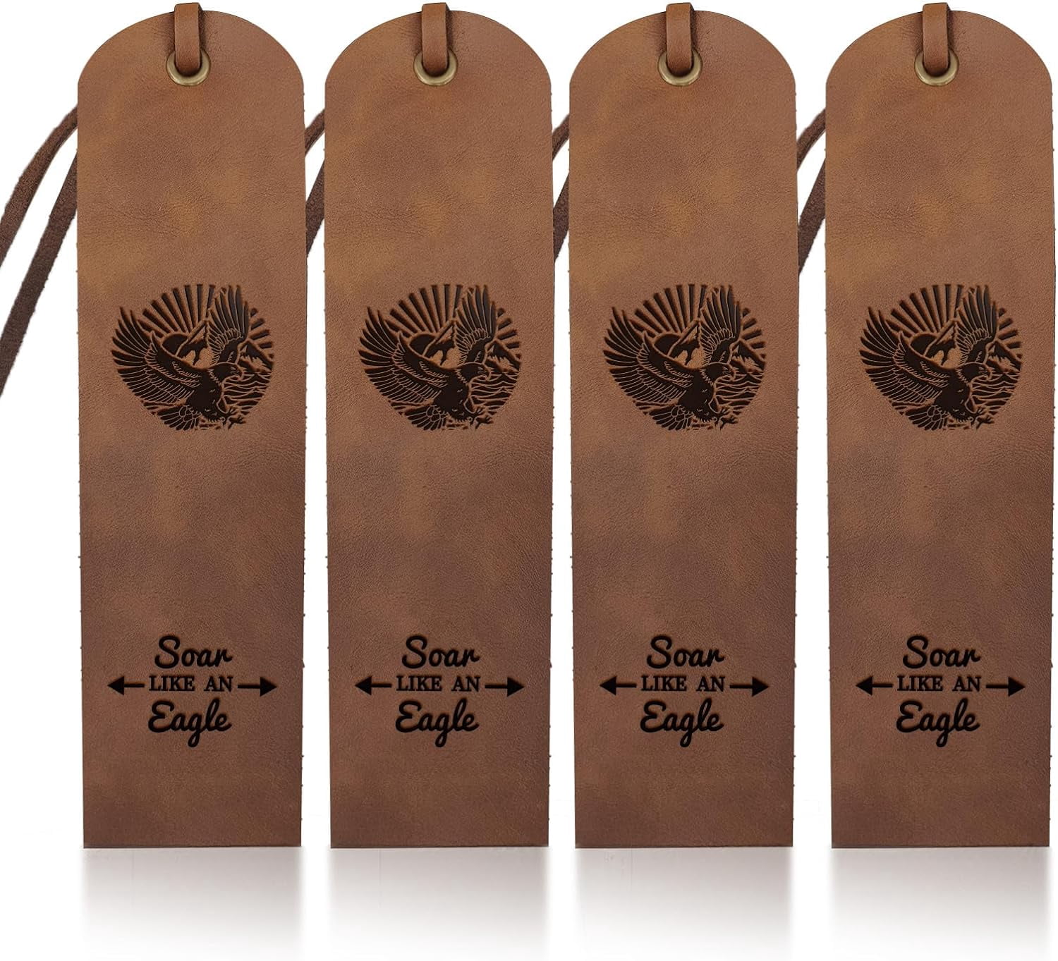 2-Piece Handmade Wooden Bookmarks - Vintage Engraved With Pendant