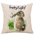 4pcs Easter Rabbit Eggs Throw Pillow Covers New Spring Flowers Tree
