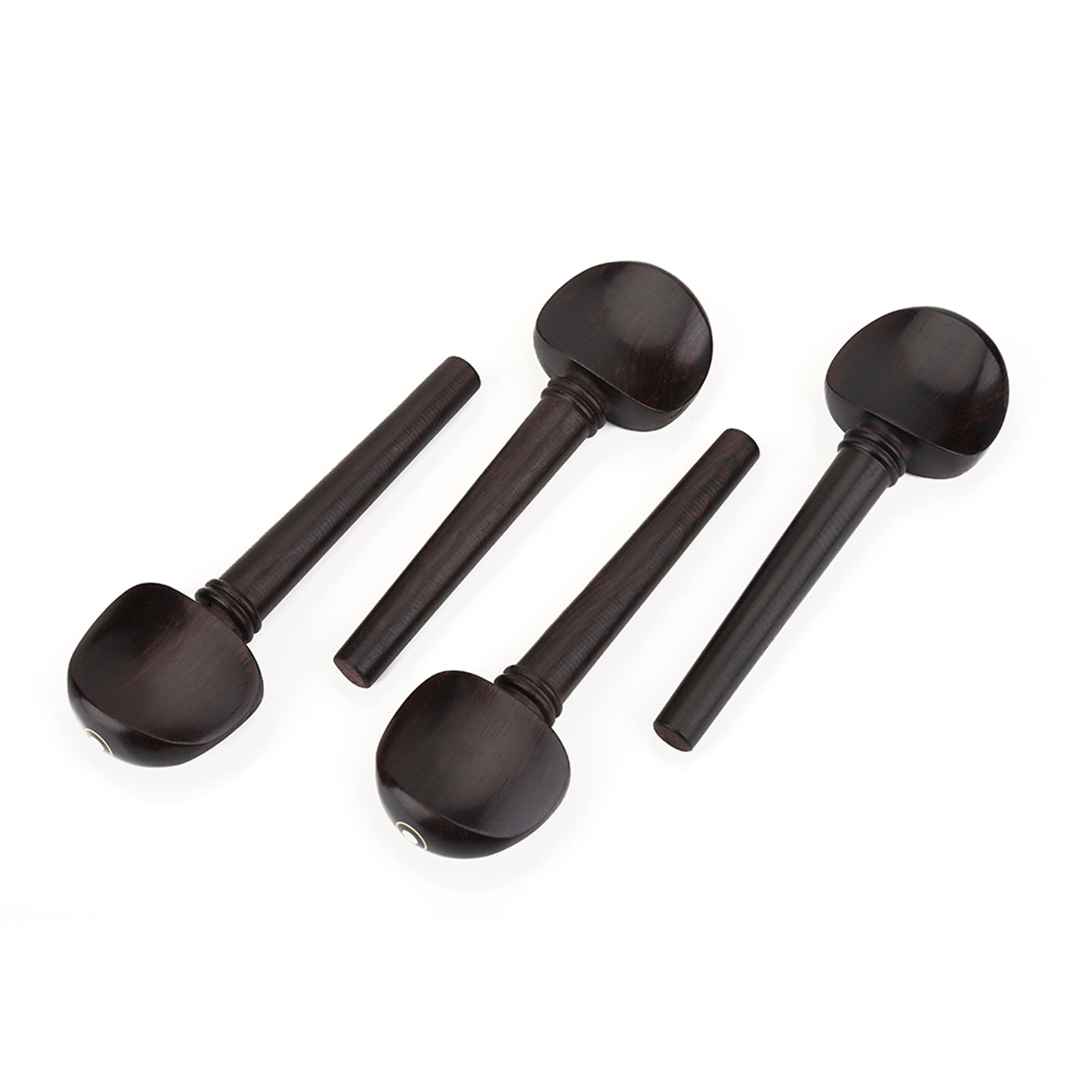 4pcs Ebony Wood Cello Pegs Tuning Accessories No Hole Musical Instruments Parts for 4/4 Cello