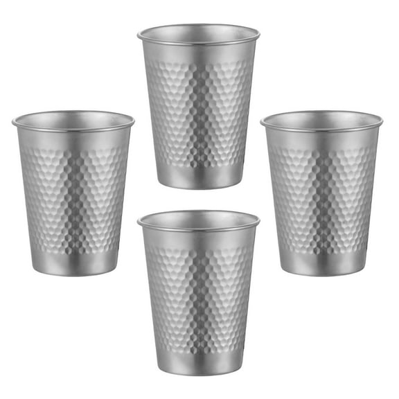 4pcs Effective Stainless Steel Tumblers Functional Kids Stainless Steel Drinking Cups Rusts Resistant Metal Tumblers