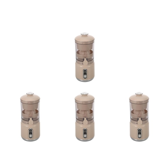 IMIKEYA Imikeya Compact Beige Electric Juice Extractor for Healthy Juicing and Outdoor Convenience 4Pcs