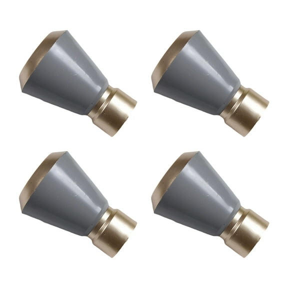 4pcs Elegant Curtain Rod End Caps Contemporary Design Curtain Finials Caps Upgrades for Residential & Commercial Use