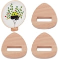 thumbnail image 1 of 4pcs Embroidery Hoop Display Stand Embroidery Hoop Wooden Base Triangle Wood Embroidery Hoop Easels Embroidery Hoop Holder Accessories for Embroidery Cross Stitch Stand Decor DIY, 1 of 6