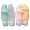 thumbnail image 1 of 4pcs Empty Bottles Travel Toiletry Dispensers Refillable Cosmetic Squeeze Bottles(90ml), 1 of 7