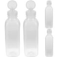 thumbnail image 1 of BALAHAPY Cooking Oil Bottle Plastic 4Pcs 8.9X2.4X1.6In, 1 of 7