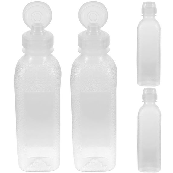 BALAHAPY Cooking Oil Bottle Plastic 4Pcs 8.9X2.4X1.6In