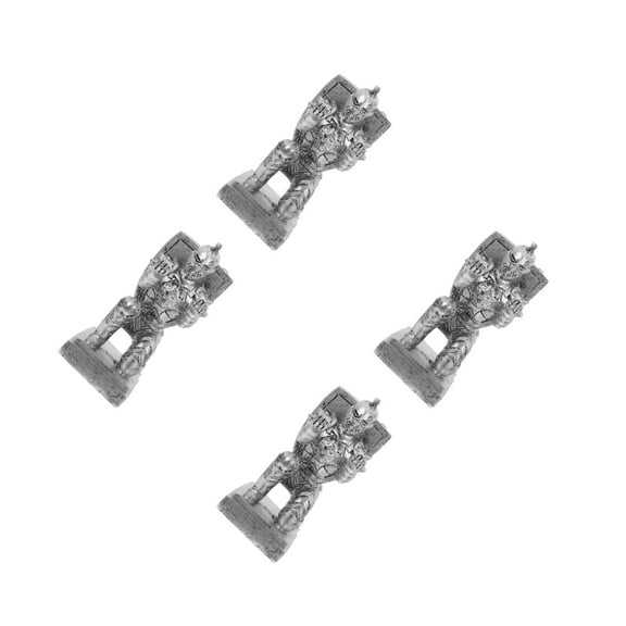 4pcs Executive Knight Shape Pen Holder Desk Organizer Accessories Desk Decoration Pen Stand For Office And Home Stationery Decor