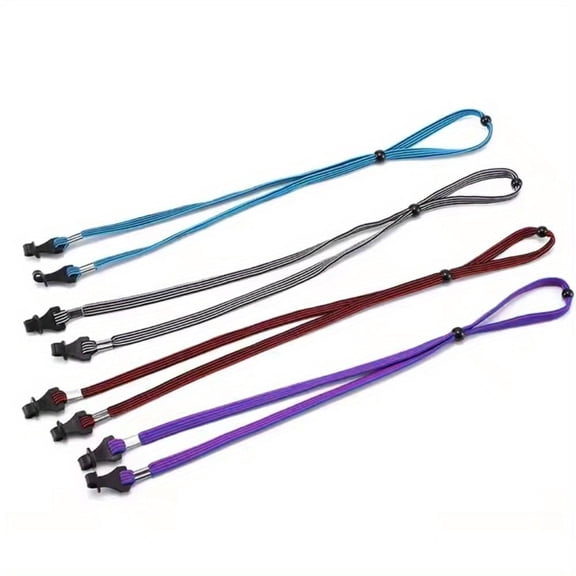 4pcs Eye Glasses String Holder Straps - Sports Sunglasses Strap for Men Women - Eyeglass Holders Around Neck - Glasses Retainer Cord Chains Lanyards