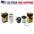 thumbnail image 1 of 4pcs FD4615 FD-4615 Fuel Filter + FL2124S OIL FILTER Replacement for 2011-2016 F250 F350 F450 F550 Super Duty 2016 F650 F750 6.7L Powerstroke V8 diesel engine Replaces BC3Z-9N184-B BC3Z-6731-B, 1 of 4