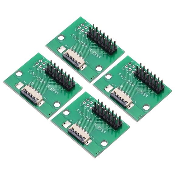 4pcs FFC FPC Connector Board 14 Pins 0.5mm Socket to 2.54mm Double Row Male Pin Header Strip Adapter