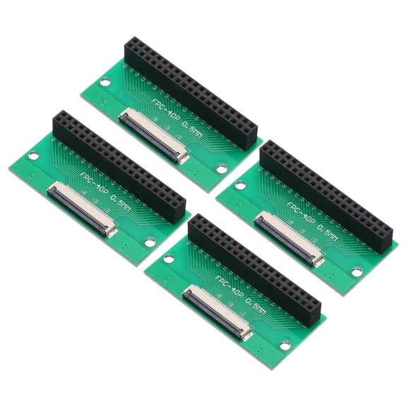 4pcs FFC FPC Connector Board 40 Pins 0.5mm Socket to 2.54mm Double Row Female Header Strip Adapter