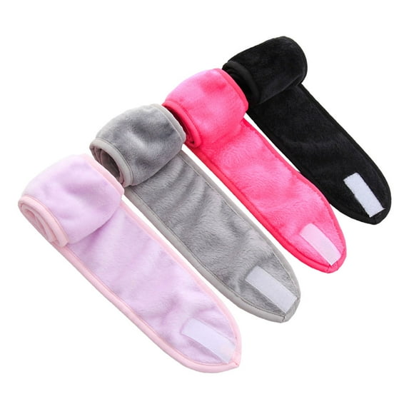 4pcs Facial Makeup Hair Bands Bath Shower Elastic Headbands for Women Girls