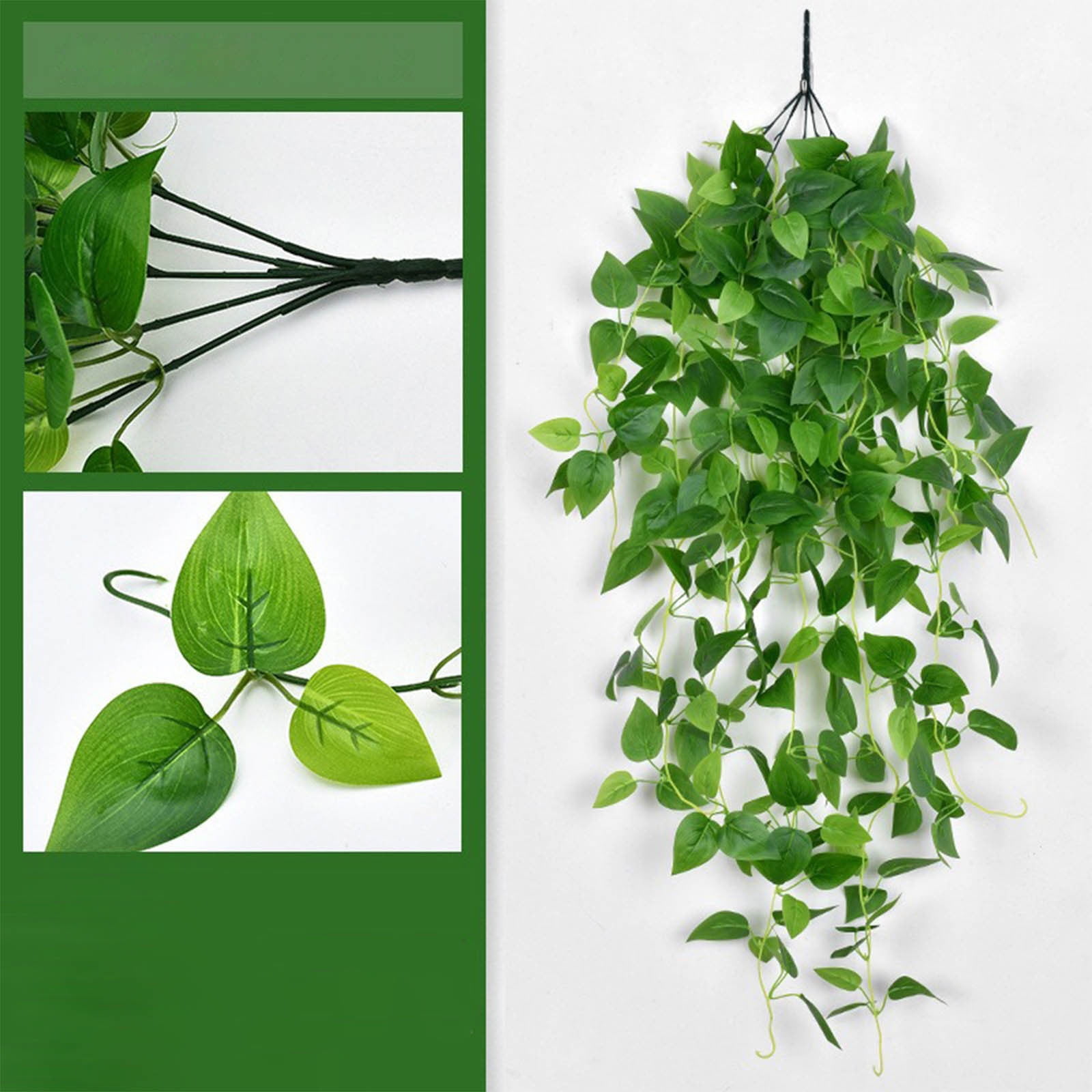 4pcs Fake Hanging Plants Vines for Room Decor, Artificial Ivy Greenery ...
