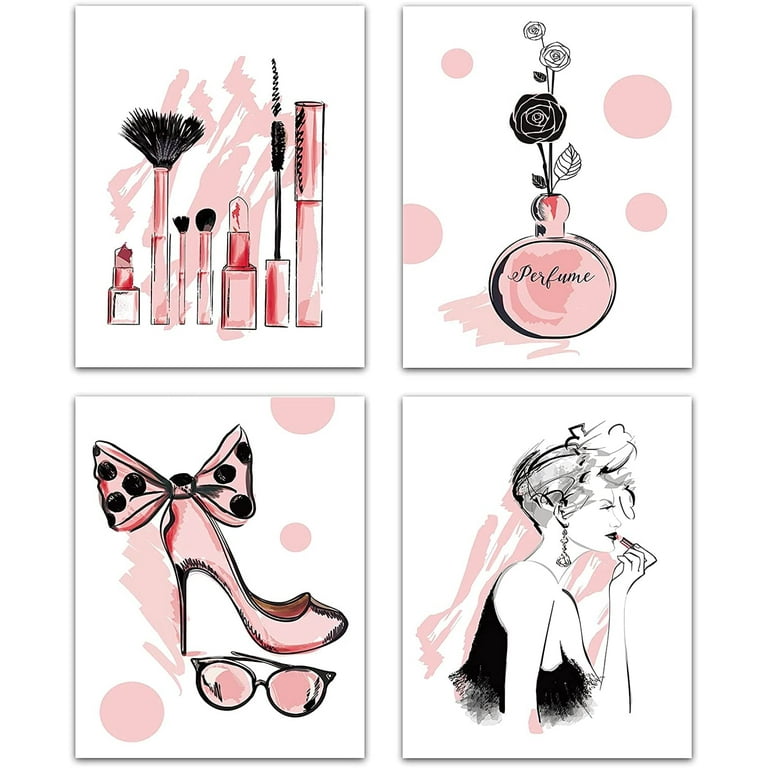 4pcs Fashion Women Canvas Wall Art Print Poster Set Unframed Wall Pictures Paintings Perfume Makeup Modern Artwork Decor for Dressing Room Bedroom Bathroom Home Girls Gift 8 x 10inch Pink - Walmart.com 4pcs-fashion-women-canvas-wall-art-print-poster-set-unframed-wall-pictures-paintings-perfume-makeup-modern-artwork-decor-for-dressing-room-bedroom-bathroom-home-girls-gift-8-x-10inch-pink-walmart-com