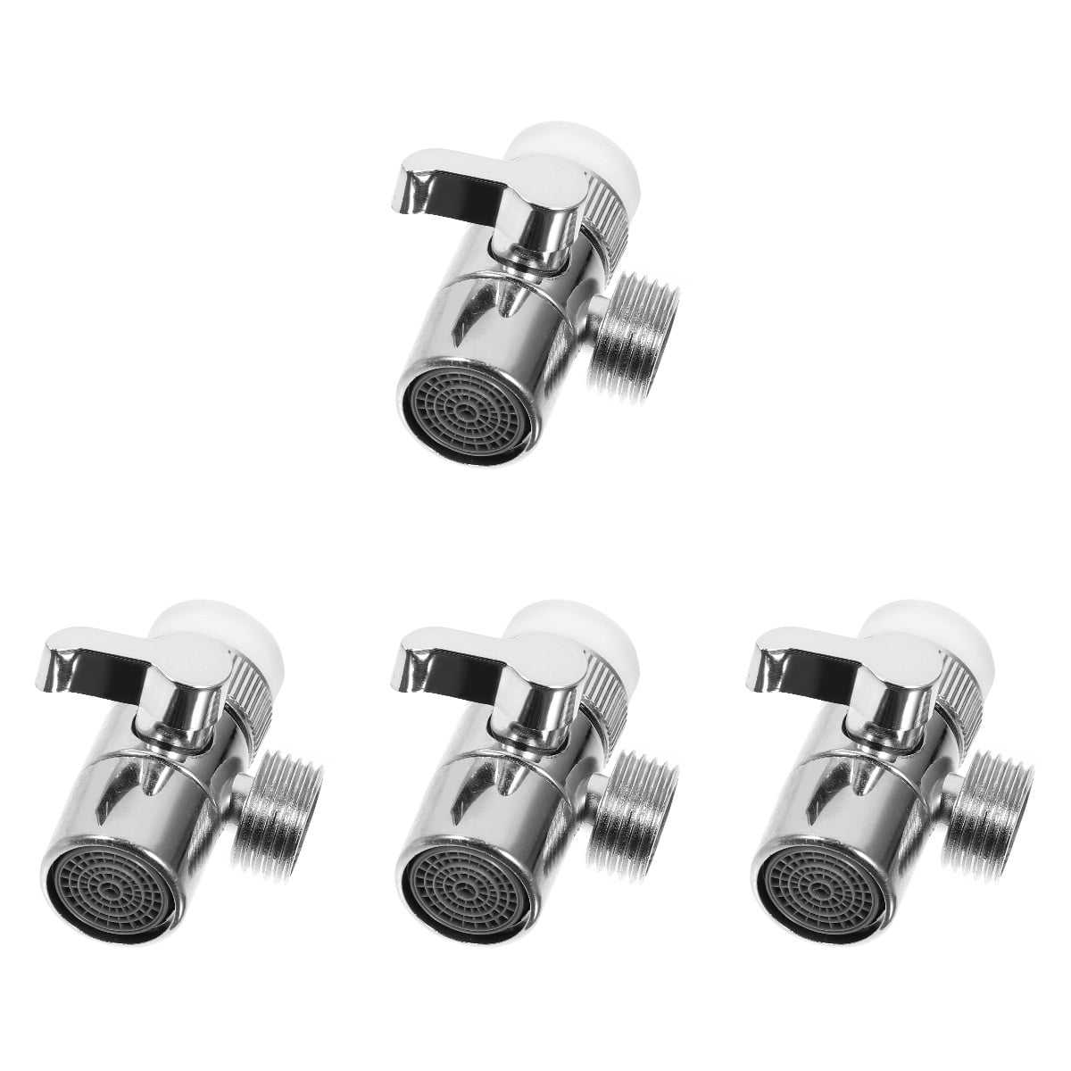 4pcs Faucet Splitter Portable Dishwasher Faucet Adapter 3Way Shower