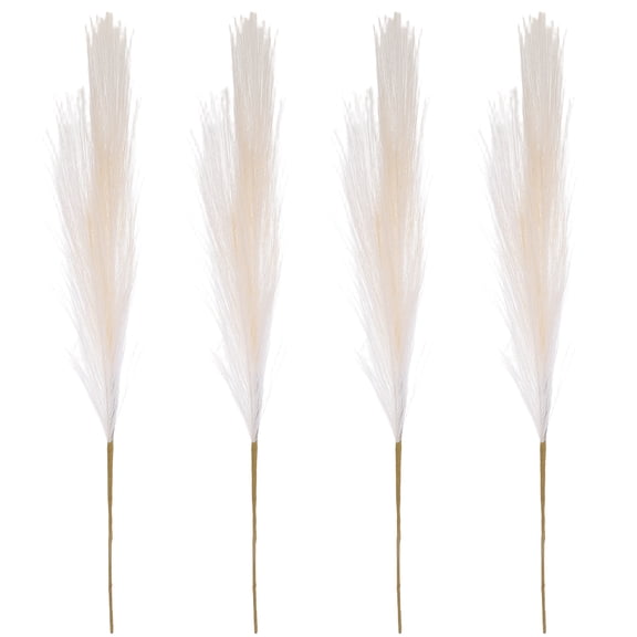 4pcs Faux Pompas Grass Artificial Room Decor for Home Living Room Wedding Christmas Floral Arrangement