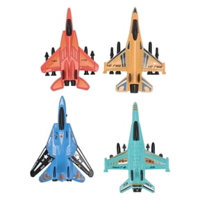 4pcs Fighter Jet Model Toy Pull Back Realistic Alloy Collectible Aircraft Model Set for Kids and Children Multi Pack Airplanes 3.9 inches / 10 cm