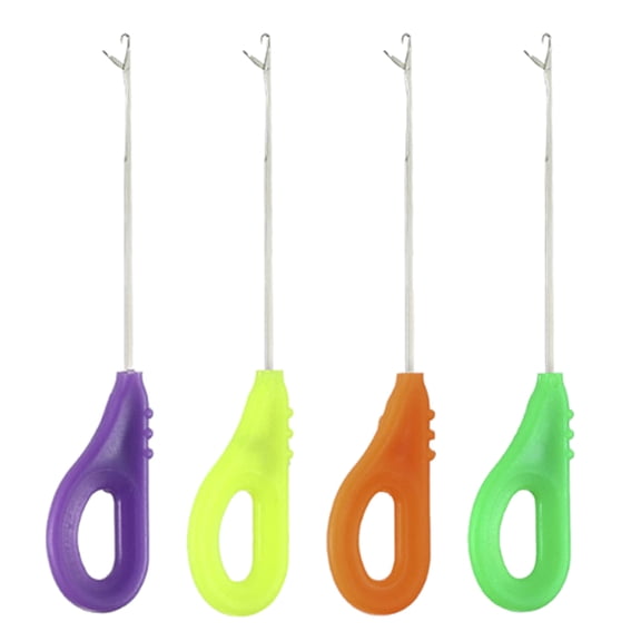 4pcs Fishing Baiting Needle Hook Earthworms Hooking Bloodworm Hollows Needle for Fishing Equipment Baits Preparation