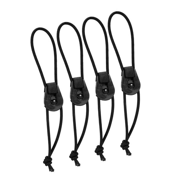 4pcs Fishing Rod Tie Fast Securing Elastic Strap Adjustable Tear Proof For Boats Shore Home Use