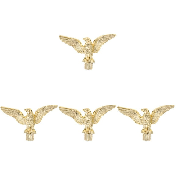 4pcs Flag Pole Eagle Finial Topper Ornament Eagle Finial for Outdoor Garden Flag Pole Ornament