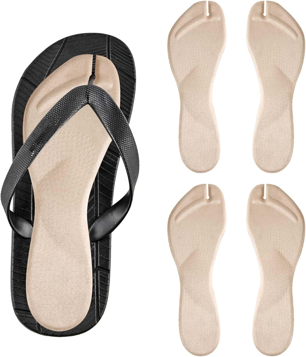 4Pcs Thong defetive Sandals Cushions Sandals