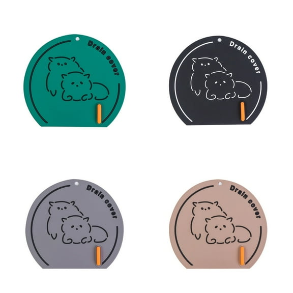 4pcs Floor Drain Deodorant Pad Silicone Pad Bathroom Kitchen Bugs Deodorization Floor Drain Cover Sewer Seal