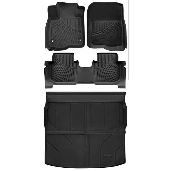 4pcs Floor Mats Front Rear Cargo Liner Rubber TPE Waterproof Compatible for 2023 Honda CR-V
