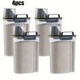 thumbnail image 1 of 4pcs Flour Container 5LB Pantry Food Storage Containers with Lids Airtight & Measuring Cup Small Air Tight Rice Holder Bin Plastic Cereal Grain Dispenser Kitchen for Sugar Dry Goods Pet Food, 1 of 9
