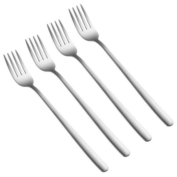 4pcs Food Grade Stainless Steel Dinner Forks Set Non-Stick Flatware for Home Kitchen Restaurant Use