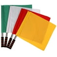 4pcs Football Match Signal Flags Small Handheld Signal Flags Soccer