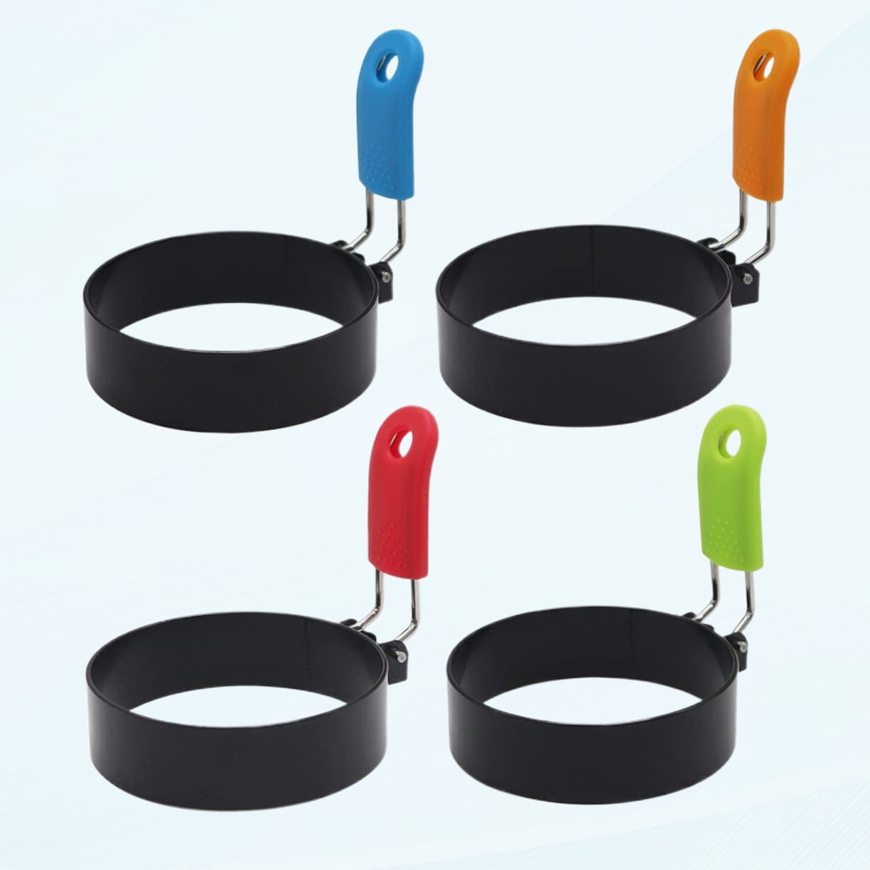 4pcs Fried Egg Mold Omelette Round Pancake Silicone Egg Molds Circle